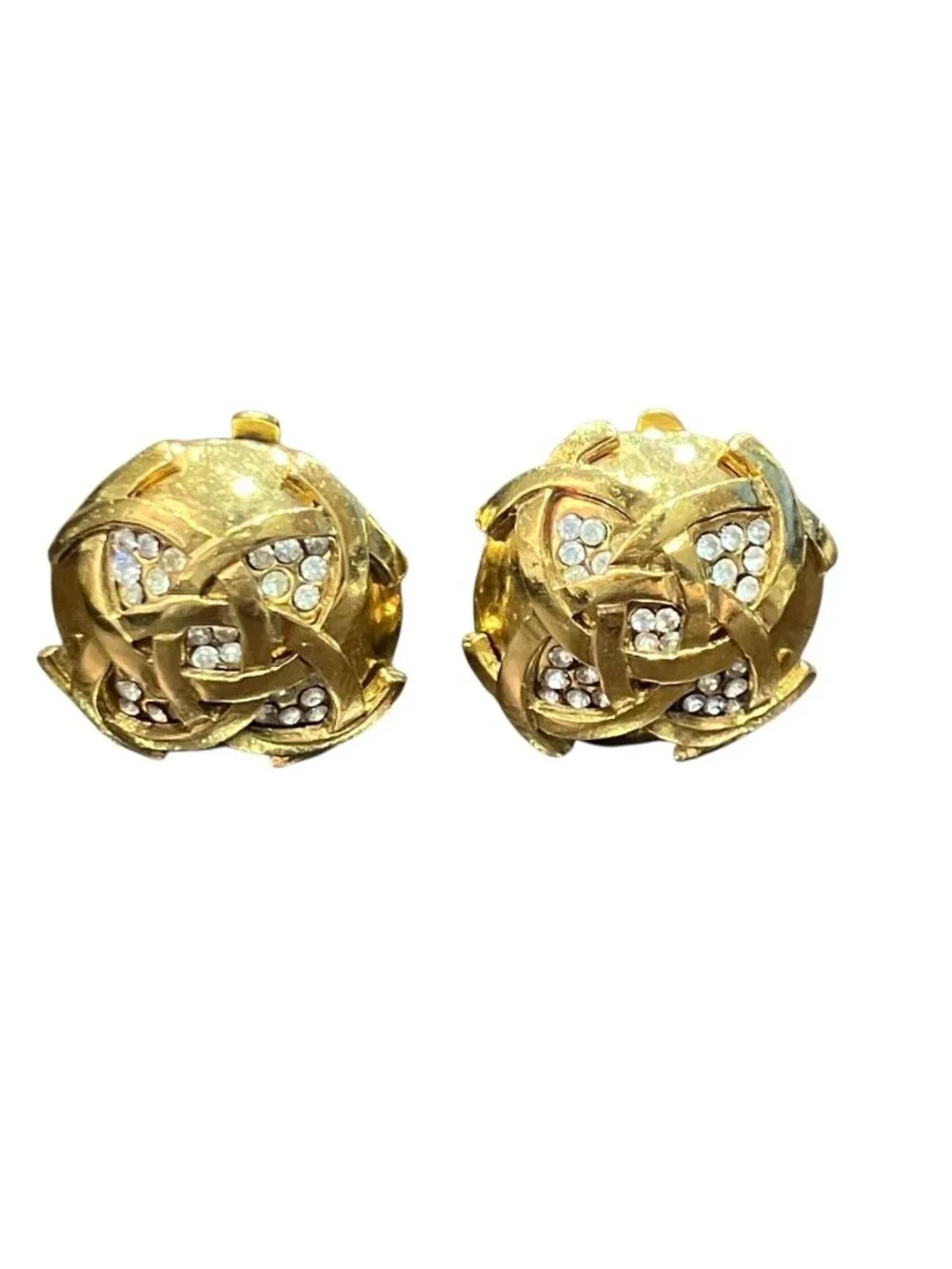 Chanel Earrings Gross Silver